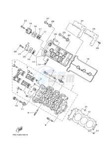 MT09A MT-09 ABS 900 (2DRN) drawing CYLINDER HEAD