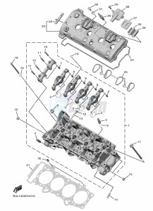 YZF1000W-B YZF-R1 (B3L9) drawing CYLINDER HEAD