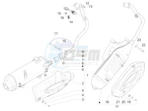 Liberty 150 iGet 4T 3V ie ABS (APAC) drawing Silencer