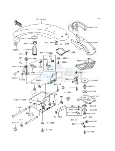 JS 750 A [750 SX] (A1-A4) [750 SX] drawing HANDLE POLE -- JS750-A1_A2_A3- -