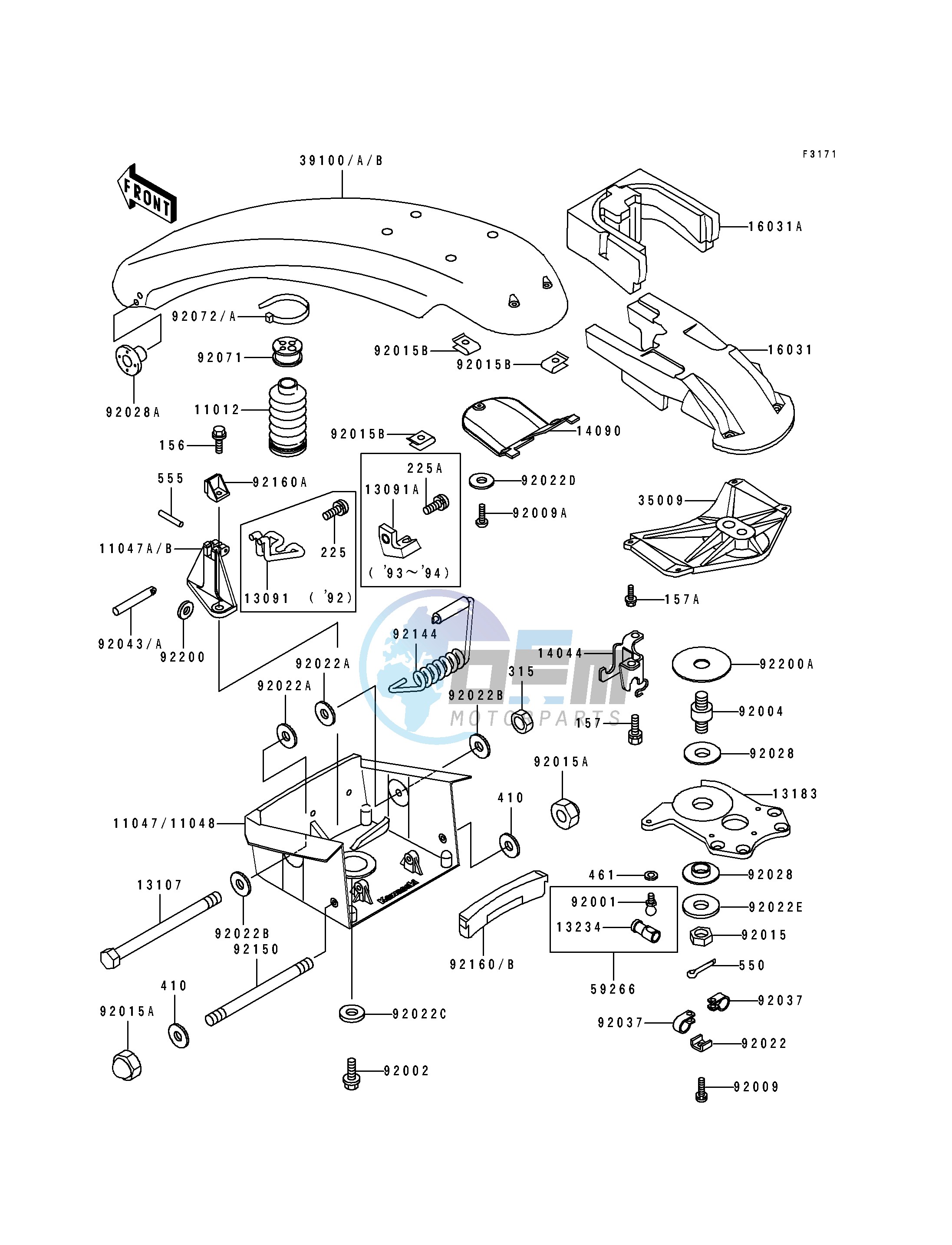 HANDLE POLE -- JS750-A1_A2_A3- -