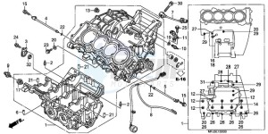 CBR600RR9 UK - (E / MK) drawing CRANKCASE