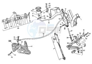 W8 FA 125 drawing REAR BRAKE SYSTEM