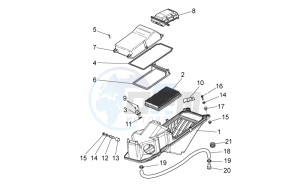 Stelvio 1200 - NTX - ABS 1200 drawing Air box