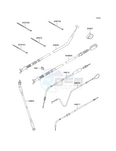 KVF 400 A [PRAIRIE 400 4X4] (A2) [PRAIRIE 400 4X4] drawing CABLES