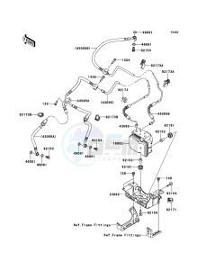 Z1000SX ABS ZX1000HBF FR GB XX (EU ME A(FRICA) drawing Brake Piping