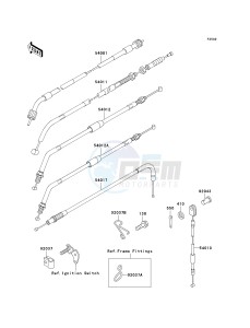 KL 650 A [KLR650] (A10-A14) [KLR650] drawing CABLES