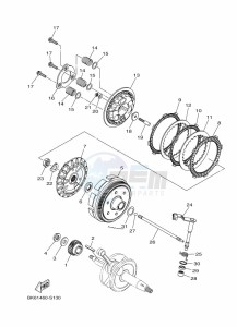 YZF125-A YZF-R125 (B5G3) drawing CLUTCH