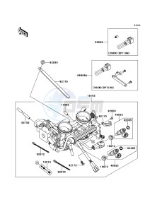 VERSYS KLE650CDF XX (EU ME A(FRICA) drawing Throttle