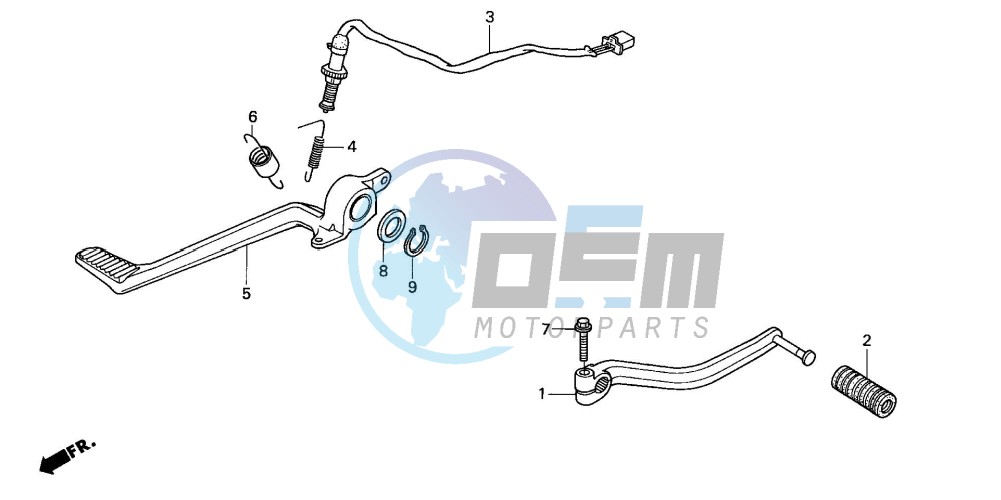 BRAKE PEDAL/CHANGE PEDAL