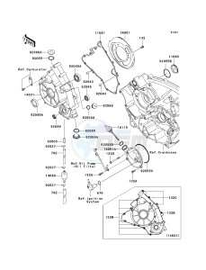 KVF 750 B [BRUTE FORCE 750 4X4 HARDWOODS GREEN] (B1) B1 drawing ENGINE COVER-- S- -