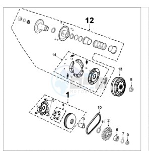 VIVA 3 L 4T SPORTLINE drawing CLUTCH