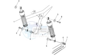 V7 II Special ABS 750 USA-CND drawing Rear shock absorber