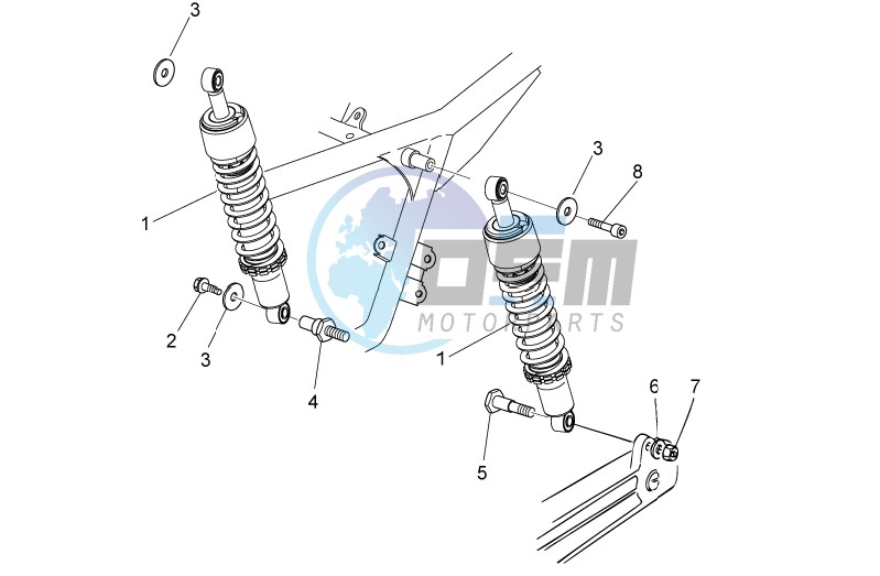 Rear shock absorber