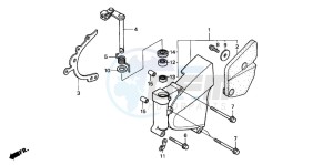 XL1000VA VARADERO drawing LEFT REAR CRANKCASE COVER