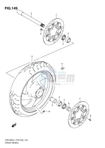 VZR1800 (E3) INTRUDER drawing FRONT WHEEL (VZR1800L1 E33)