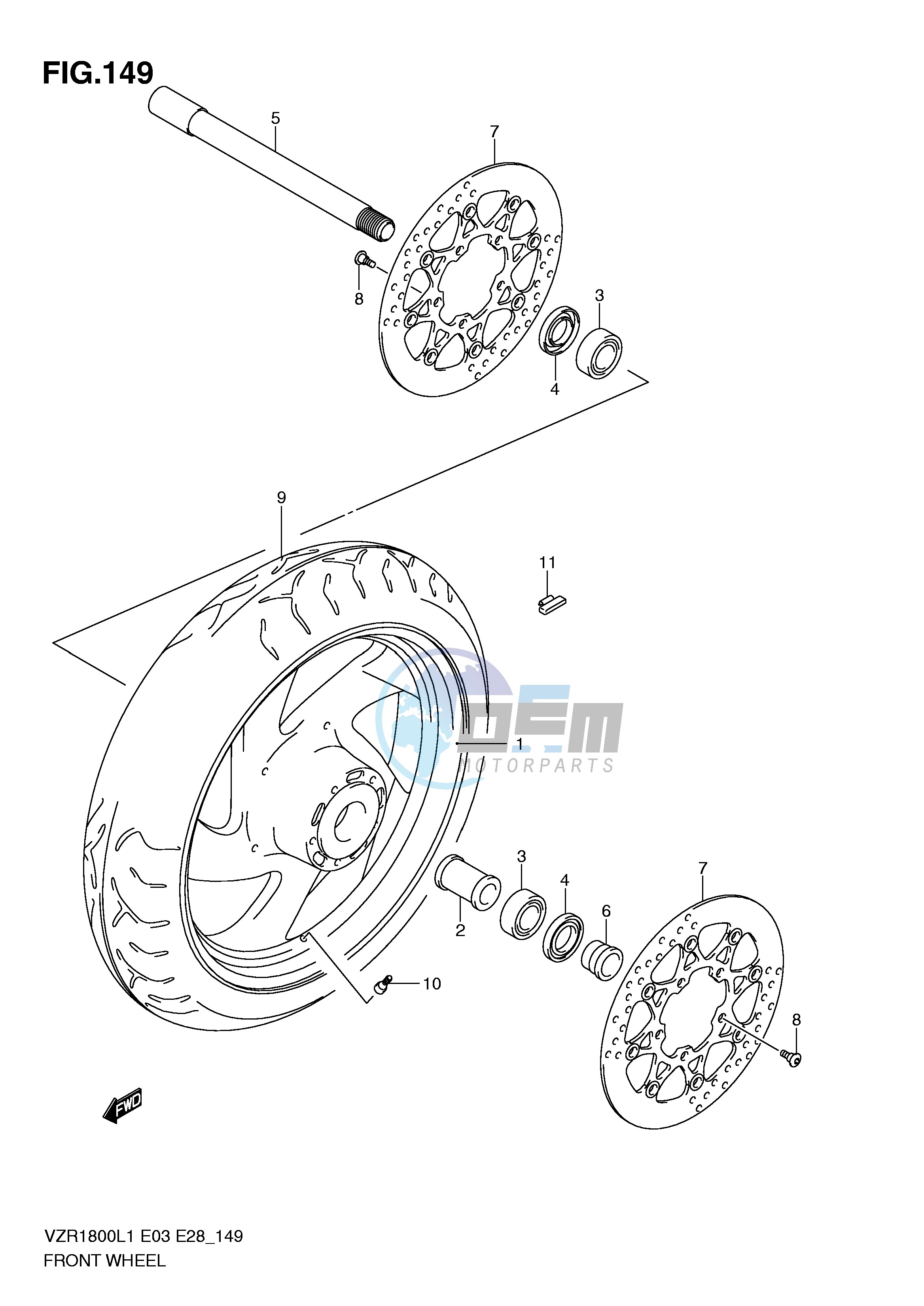 FRONT WHEEL (VZR1800L1 E33)