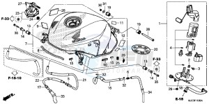 CBR650FE CBR650FE 2ED - (2ED) drawing FUEL TANK