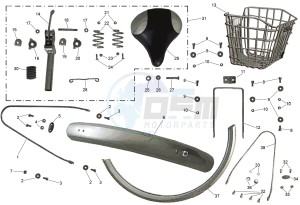 EBICY 0 drawing MUDGUARD SADDLE