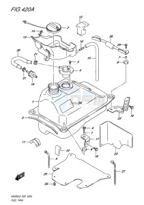 AN400 ABS BURGMAN EU-UK drawing FUEL TANK