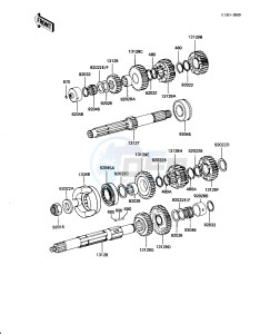 KZ 1100 D [SPECTRE] (D1-D2) [SPECTRE] drawing TRANSMISSION