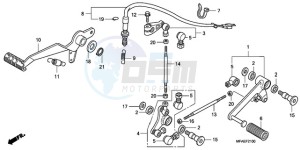 CBF1000A UK - (E / MKH) drawing PEDAL