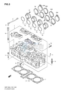 GSF-1250 BANDIT EU drawing CYLINDER HEAD