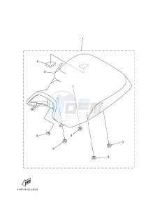 YFM550FWAD YFM5FGPD GRIZZLY 550 EPS (1HSE 1HSF) drawing SEAT