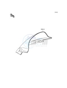 NINJA 300 ABS EX300BEF XX (EU ME A(FRICA) drawing Accessory(Windshield)