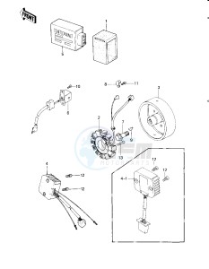 KLT 250 A [KLT250] (A2) [KLT250] drawing IGNITION_GENERATOR_REGULATOR -- 83 A2- -