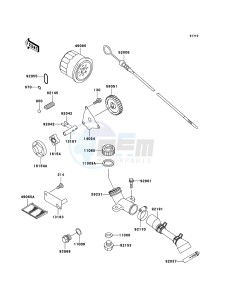 MULE 3010 4x4 KAF620E6F EU drawing Oil Pump