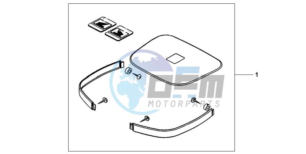 TOP BOX/PANNIER PANEL SET