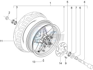 X Evo 400 Euro 3 drawing Front wheel