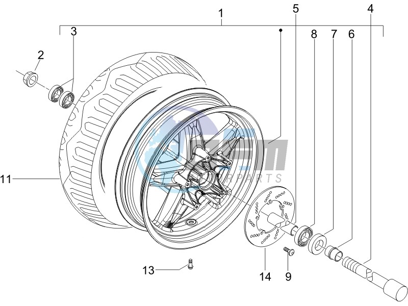 Front wheel