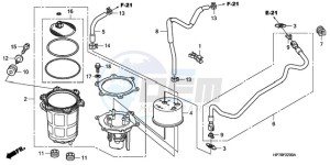 TRX420FAA Europe Direct - (ED) drawing FUEL PUMP