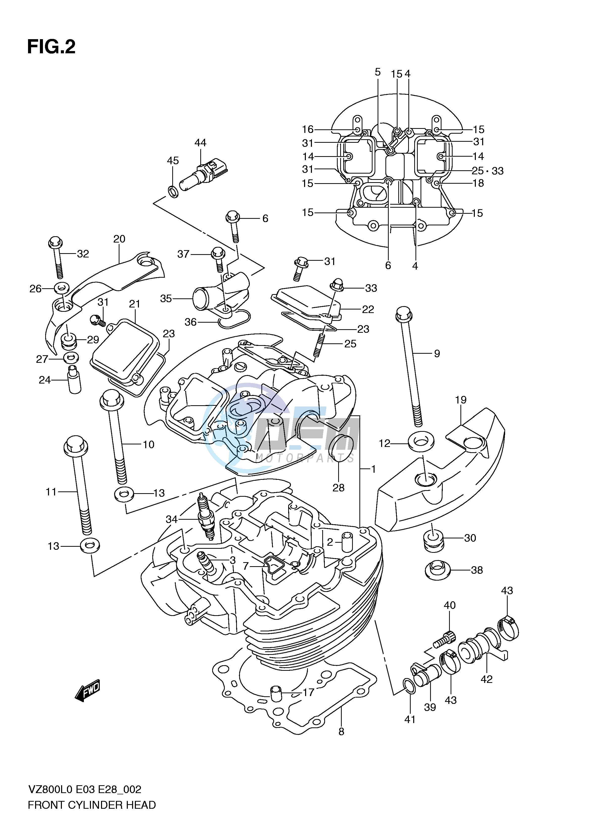 FRONT CYLINDER HEAD