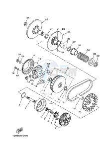 YFM450FWBD KODIAK 450 (BB5M) drawing CLUTCH