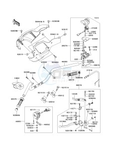 KVF 700 A [PRAIRIE 700 4X4] (A1-A2) [PRAIRIE 700 4X4] drawing HANDLEBAR