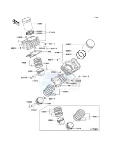 VN 800B [VULCAN 800 CLASSIC] (B6-B9) [VULCAN 800 CLASSIC] drawing CYLINDER_PISTON-- S- -