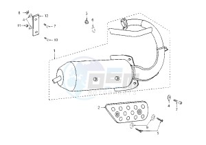 TREKKER - 50 cc drawing EXHAUST OFF ROAD