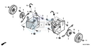 GL1800D GoldWing - GL1800-D UK - (E) drawing COOLING FAN