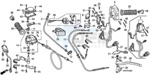 TRX500FPEA U / EC PS drawing HANDLE LEVER/SWITCH/CABLE