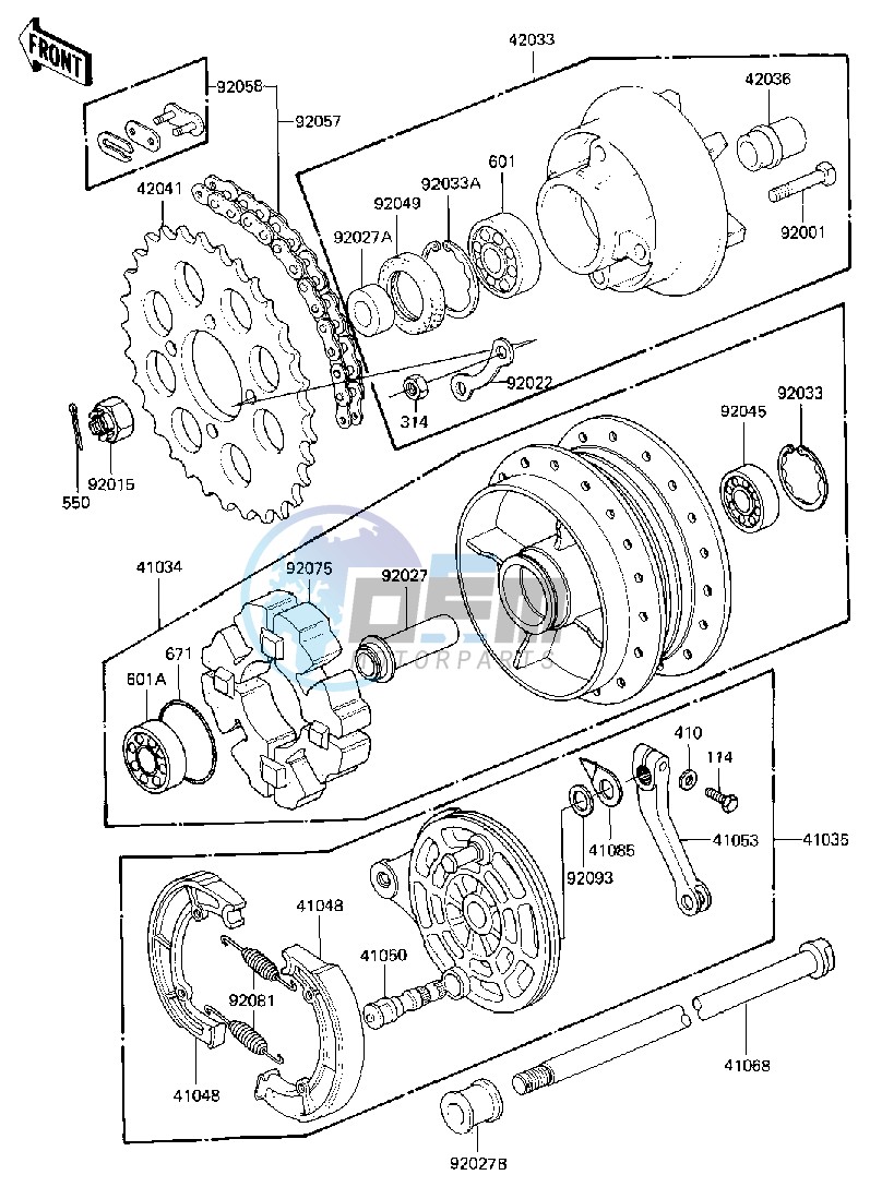 REAR HUB_BRAKE_CHAIN -- 81 B2- -