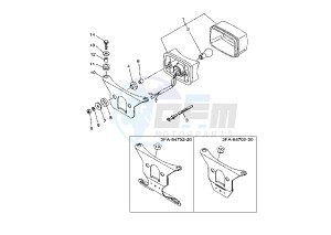 ATV 125 drawing TAILLIGHT