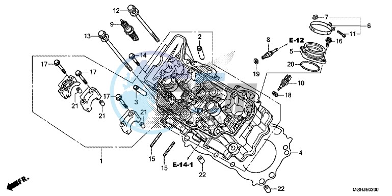 CYLINDER HEAD (FRONT)