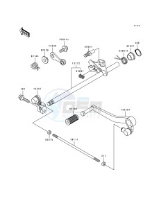 ZX 600 D [NINJA ZX-6] (D2-D4) [NINJA ZX-6] drawing GEAR CHANGE MECHANISM