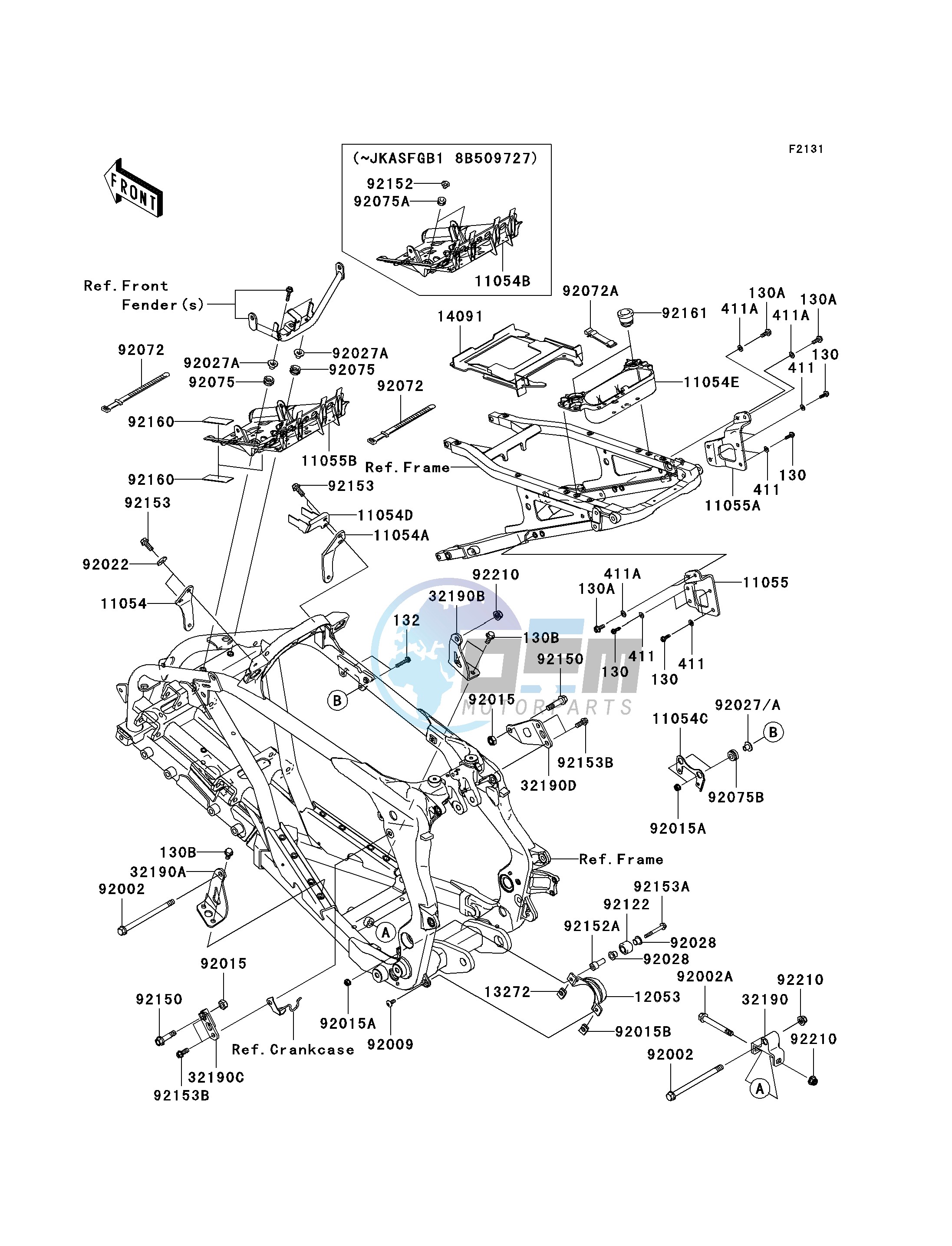 FRAME FITTINGS -- B8F_B8FA- -