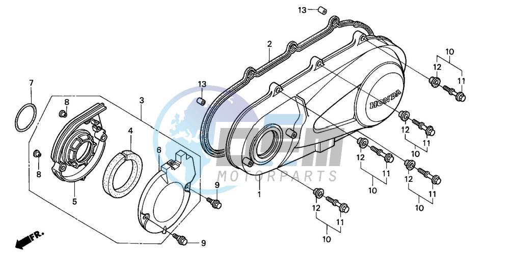 LEFT CRANKCASE COVER