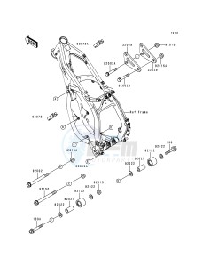 KX 125 K [KX125] (K1) [KX125] drawing FRAME FITTINGS