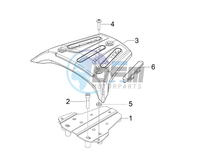 Rear luggage rack